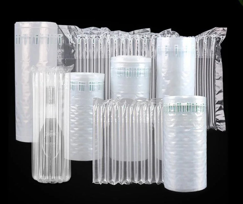 Bolsa de columna de aire portátil transparente para productos frágiles