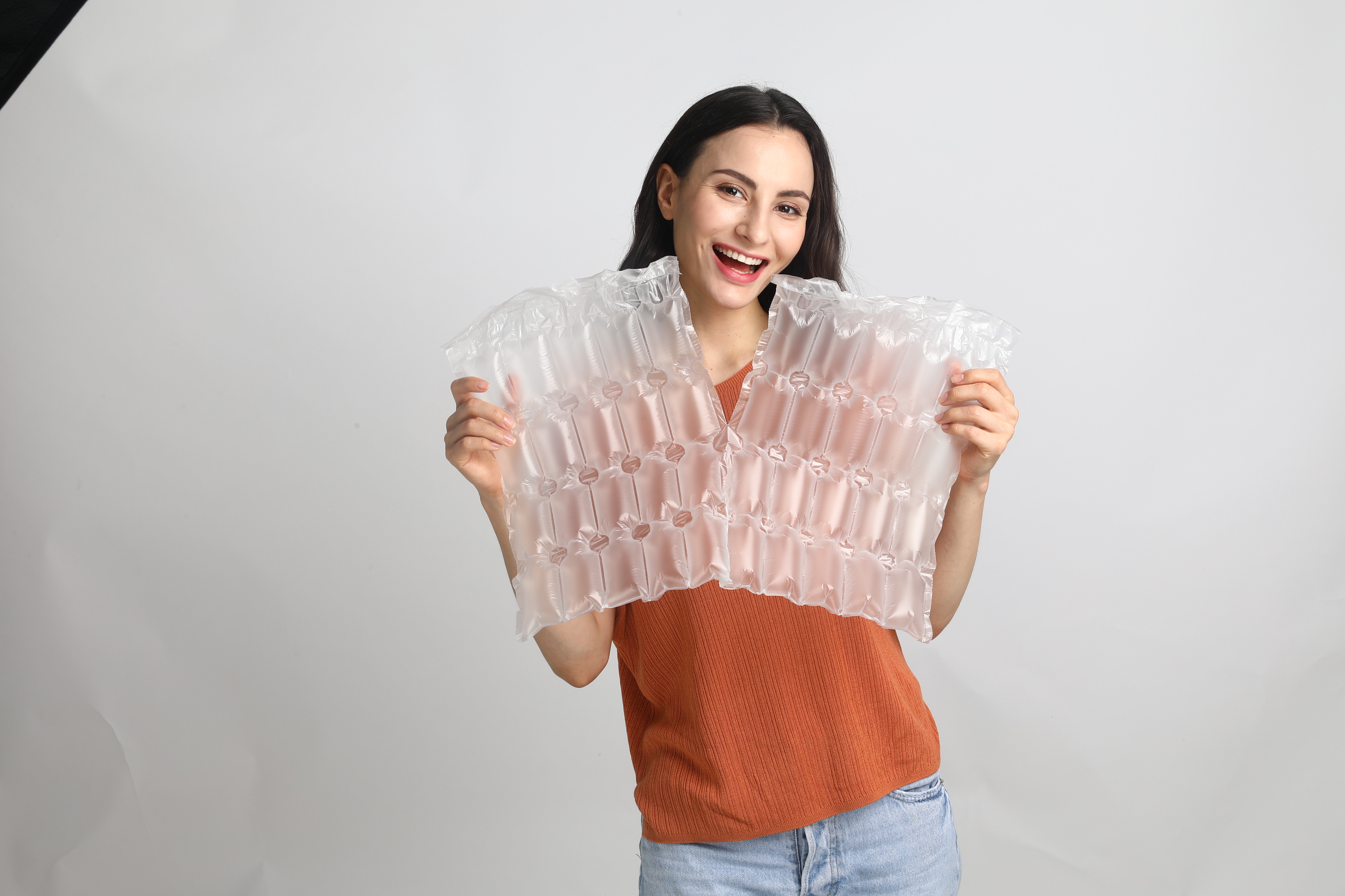 Plástico de burbujas de aire duradero de burbujas grandes compostables