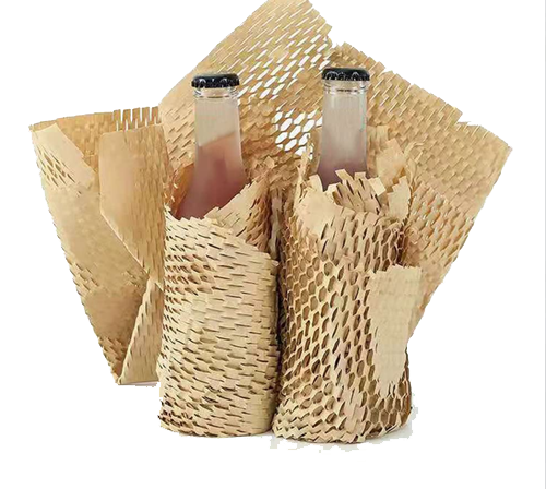 Embalaje protector Papel de nido de abeja para botellas