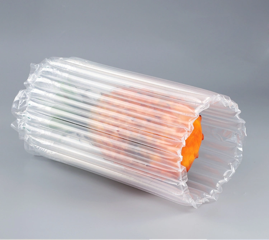 Bolsa de columna de aire reciclable transparente para transporte